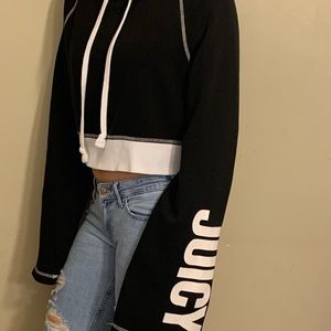 JUICY boxer cropped hoodie